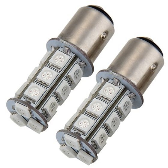 2x1157 SMD 5050 18 rouge LED Flash voiture frein queue arrière Signal Stop lumière ampoule