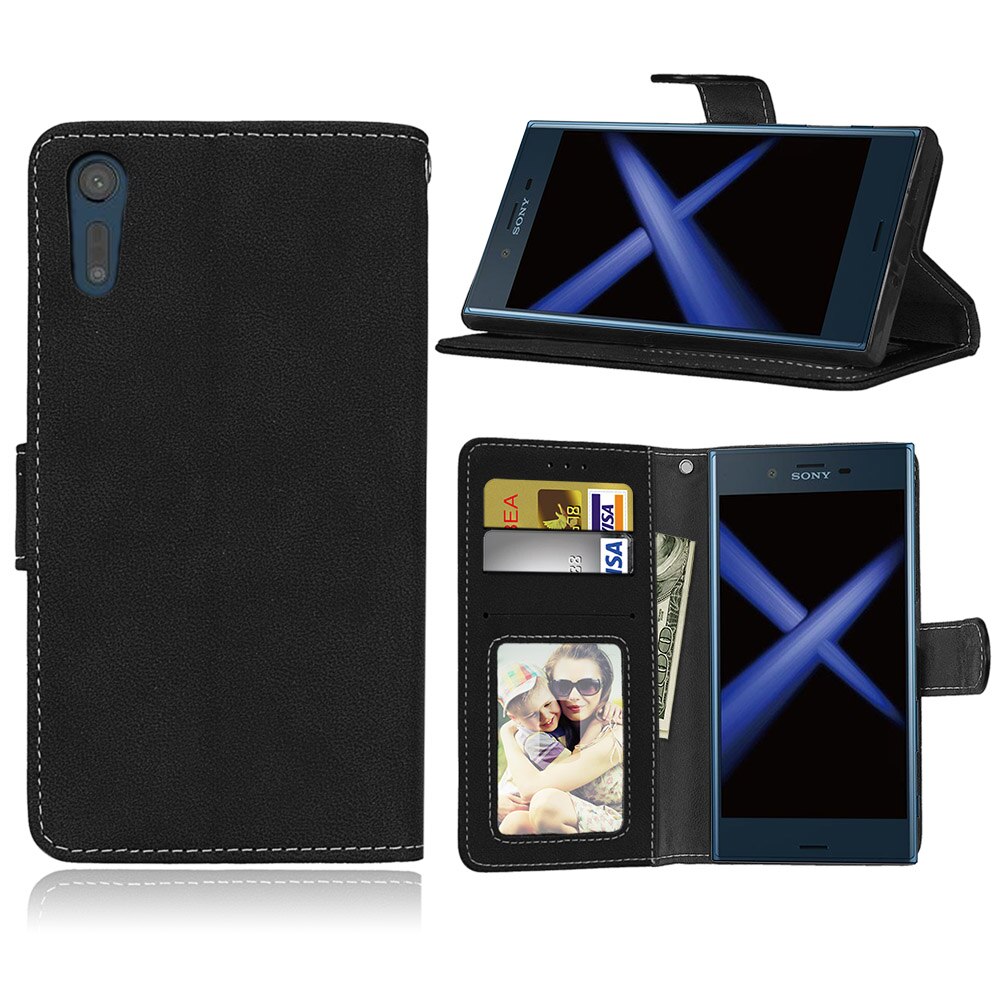 Fundas abatibles de cuero para Sony XZ, Fundas para Sony Xperia XZ F8331 Dual F8332, funda billetera con soporte para sony xz X Z