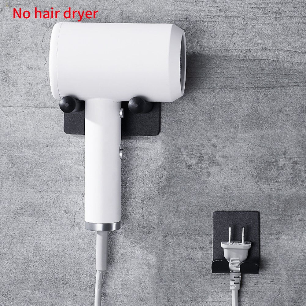 Rack Gratis Punch Opslag Beugel Hanger Badkamer Zilver Wall Mount Voor Dyson Föhn Houder Waterdichte Aluminium Opbergrek