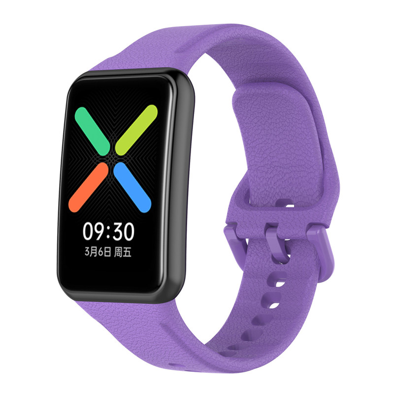 Siliconen sportband voor oppo watch, gratis vervangend smartwatch-horlogebandje, polsbandje, armband, correa: Blauw wit