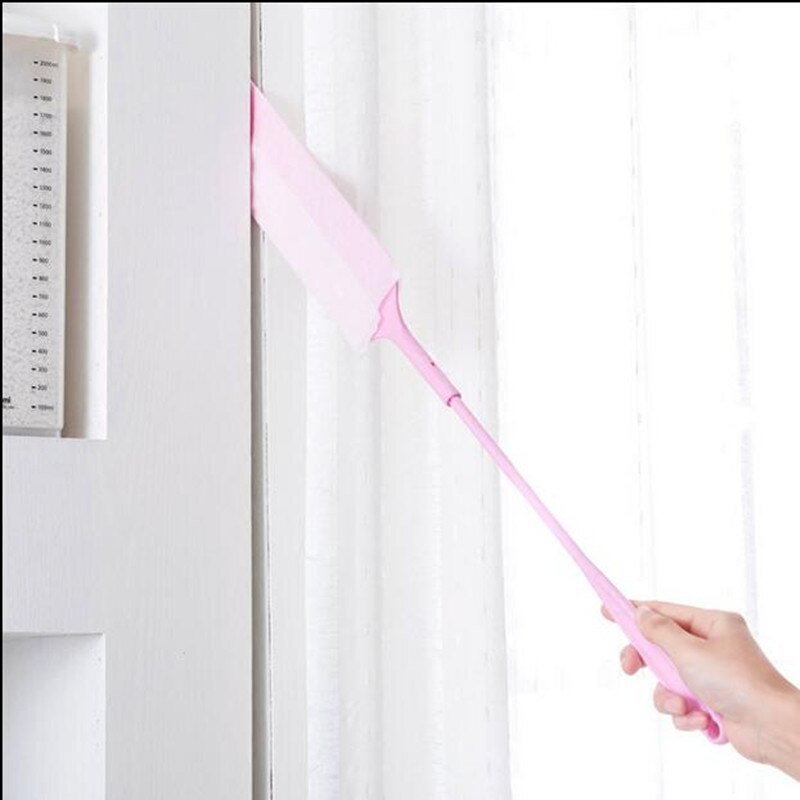 1Pc Lange Spleet Stof Borstel Niet-geweven Stof Mijten Cleaning Tools Artefact Reinigen Stof Huishoudelijke Schoonmaakmiddelen Set + 10Pcs Stof Papier