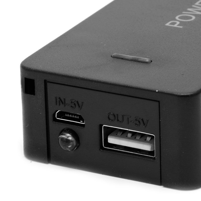 5V 1A 2x18650 Batterie Power Bank Fall Mit LED DIY Box Ladegerät Für Handy