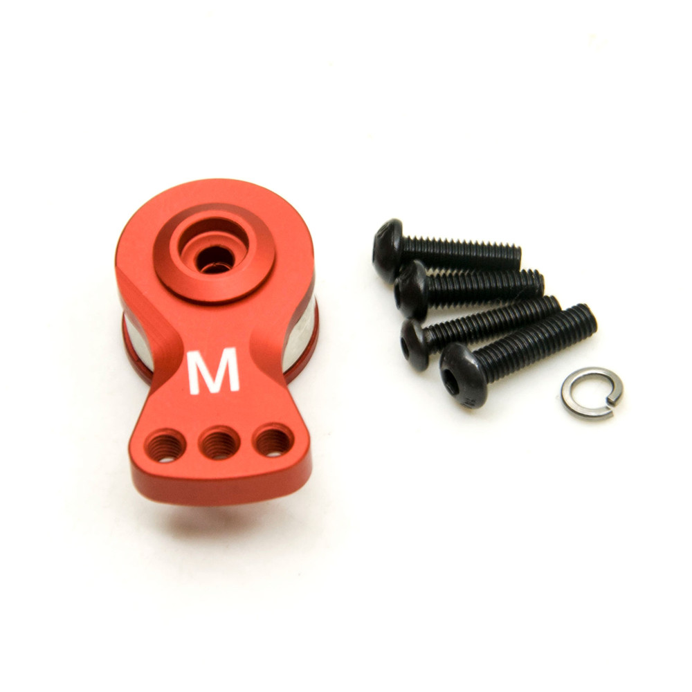 AXSPEED sección ajustable fuerza Servo protección 25T dientes medio Servo brazo bocina para 1/8 1/10 Control remoto coche barco: Borgoña