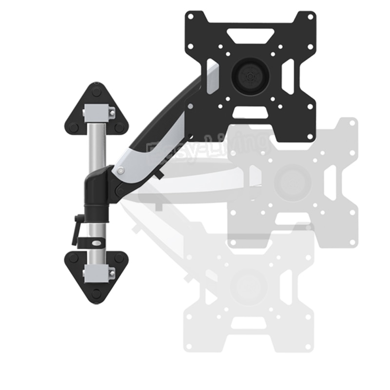 35"-55" Heavy Duty Gas Spring Flexible TV Wall Mount Full Motion LCD LED Monitor Mount Arm Loading 9-20kgs