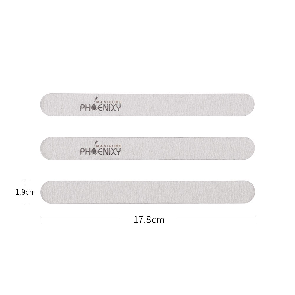 Phoenixy Nail File 100/180 Half Moon Sandpaper Nail Sanding Blocks Grinding Polishing Manicure Care Tools: Type C 1pc