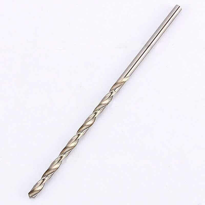5Pcs Extra Long HSS High Speed Steel Drill Bit Set 2mm/3mm,3.5mm,4mm,5mm Bits For Wood, Aluminum, Plastic