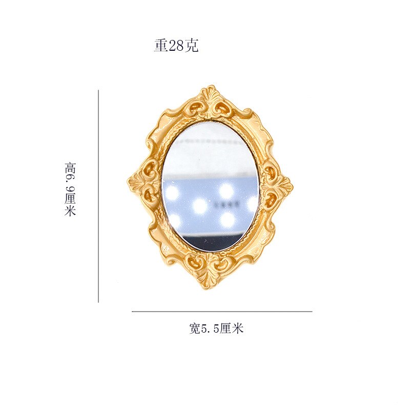 klasyczny złoto drzazga lustro metalowe broszki dla kobiet eleganckie barokowe malowanie broszka przypinki damska biżuteria akcesoria prezenty