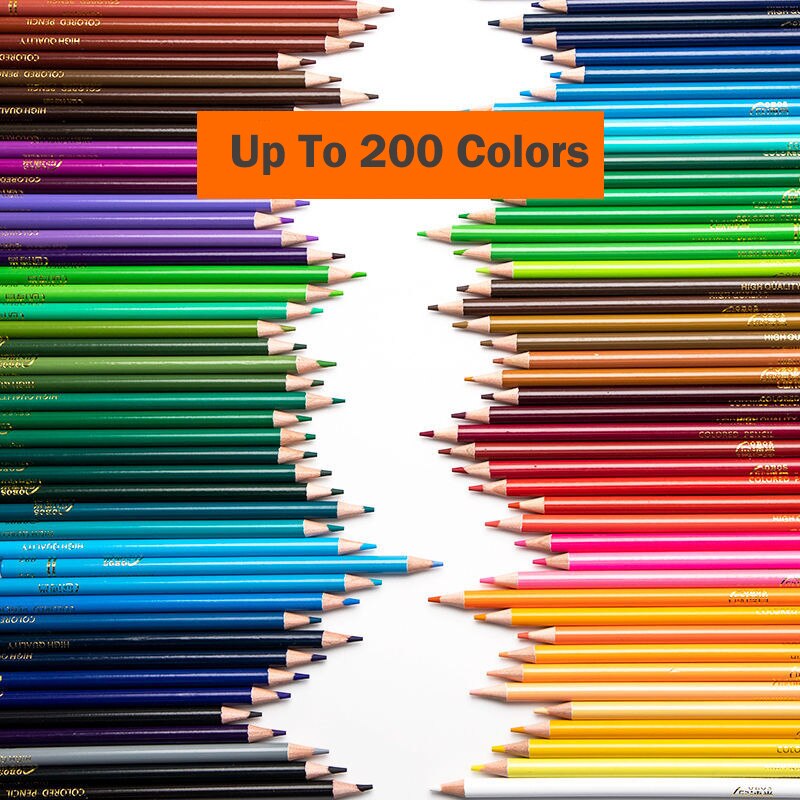 KALOUR 72 Crayons Aquarelle Professionnels - Solubles à L'Eau, Prédécoupés, Set Complet Avec Accessoires