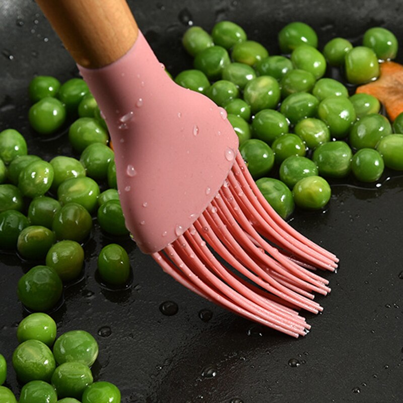 9 Stuks Roze Siliconen Keukengerei Set Non-stick Hittebestendig Bakken Koken Tools Keukengerei Accessoires