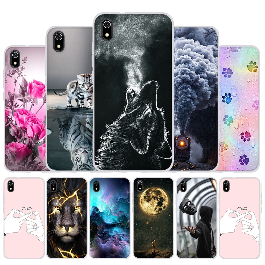 Funda para Xiaomi Redmi 7A Funda de silicona suave TPU para Redmi 7A Funda de teléfono Funda Linda Capa para Xiomi Redmi 7A Capa parachoques