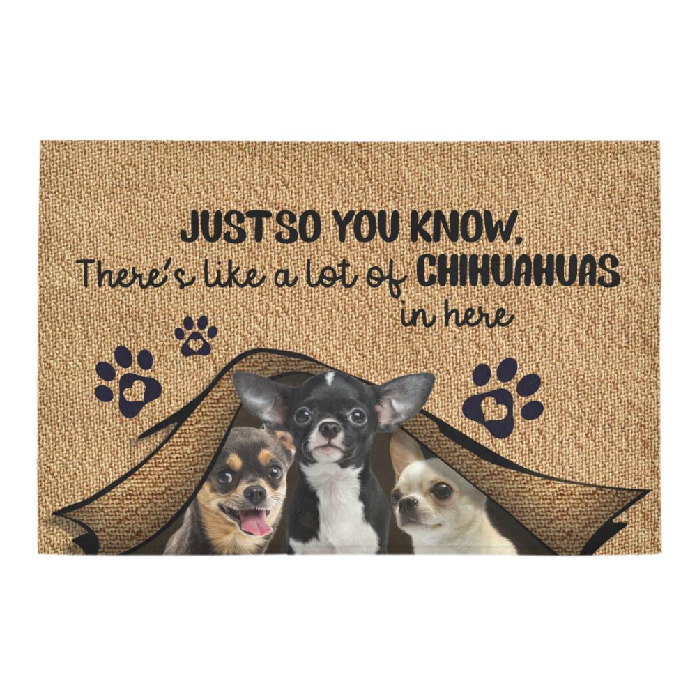CLOOCL The Humans Just Live Here Wius Siberian Husky Doormat Decor Non-Slip Doormat Absorbent Carpet Bedroom Porch Welcome Mat: Doormat 18