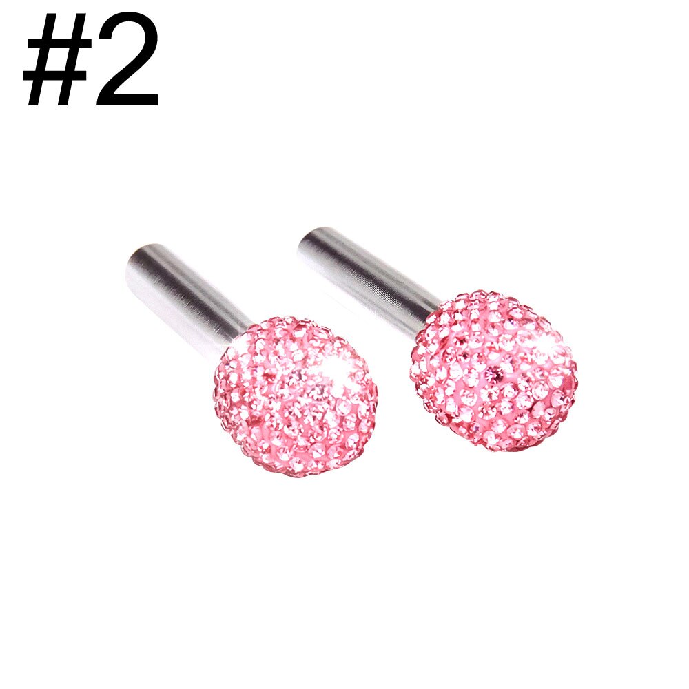 2 Stks/set Automobiles Strass Auto Deur Pin Lock Knoppen Lift Covers Universele: 2