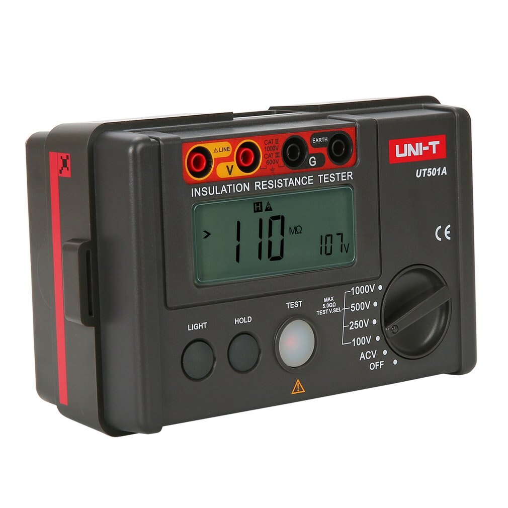 UT501A Insulation Resistance Meter Earth Voltage Meter Megohmmeter Voltmeter Insulation Resistance Tester