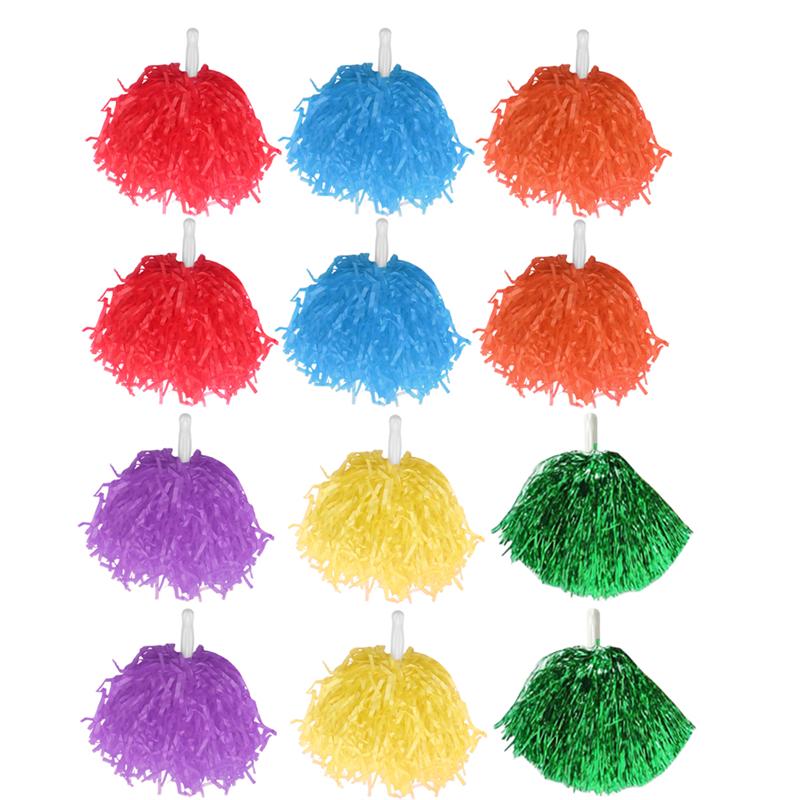 Cheer Poms Reusable Cheer Props Pompoms Cheerleading Kit for Competition Events Performance: Picture  1