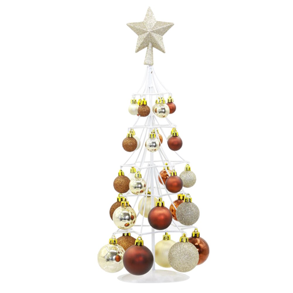 Home Craft Layout Party Supplies Tree Top Star Decoration Exquisite Ball Tower Year Christmas Ornament Shopping Mall