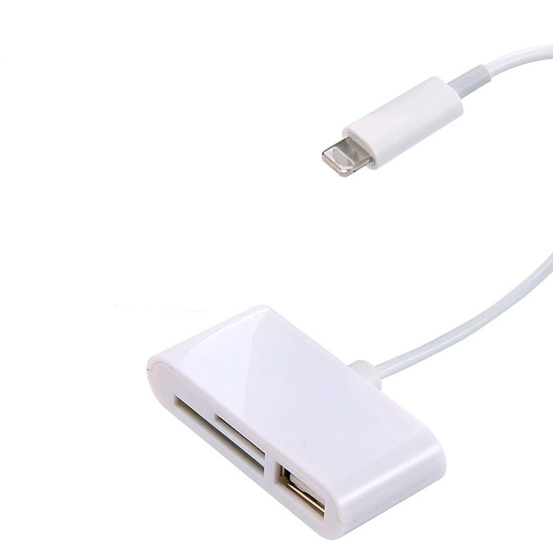 1pc 3 in 1 kaartlezer voor tablet ipad 4 mini ios 11 micro sd sd mmc tf kaartlezer usb otg kabel adapter camera aansluiting