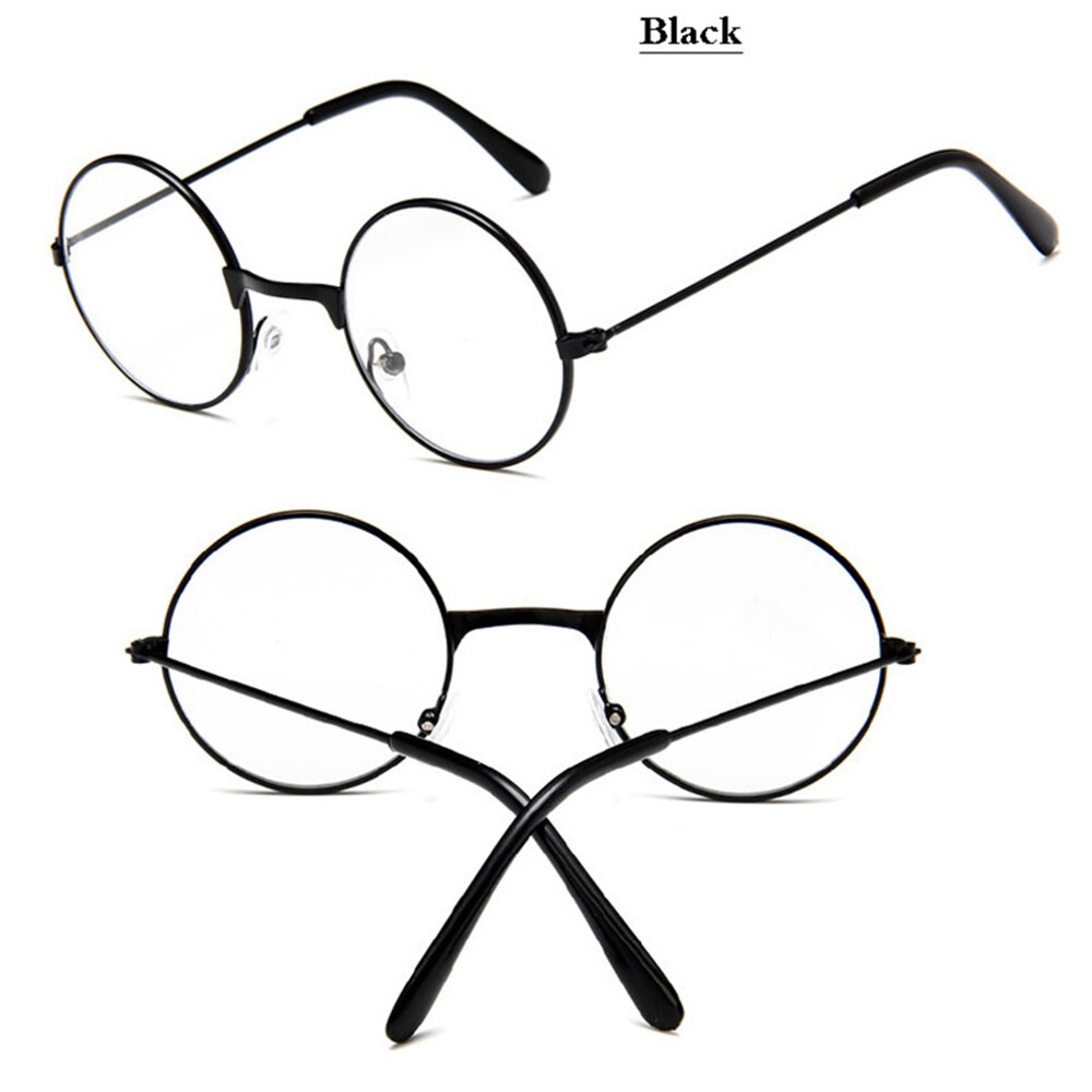 lunettes rondes lunettes montures lunettes enfants avec lentille transparente myopie optique lunettes transparentes pour enfants garçons filles: black