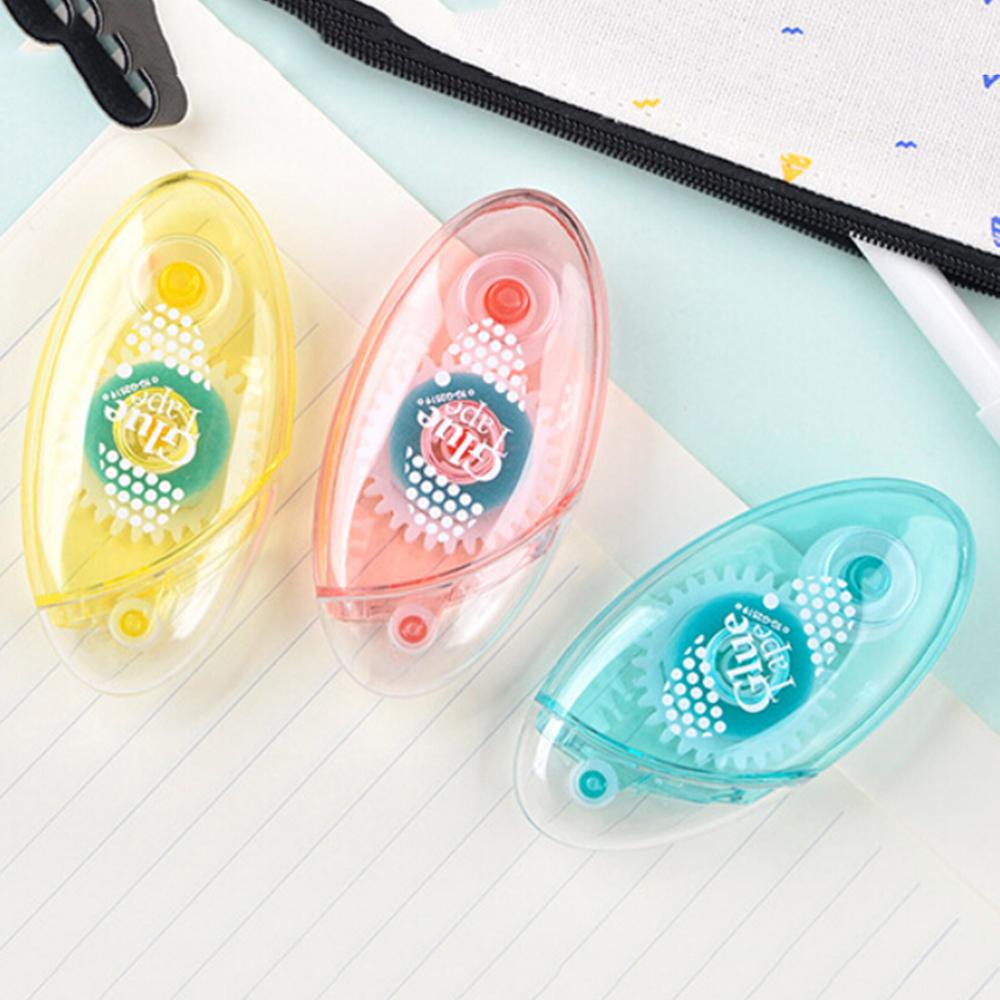 Mini Double Sided Adhesive Roller Tape Glue Dot Liner Petit Disposable For DIY wheel easy to carry