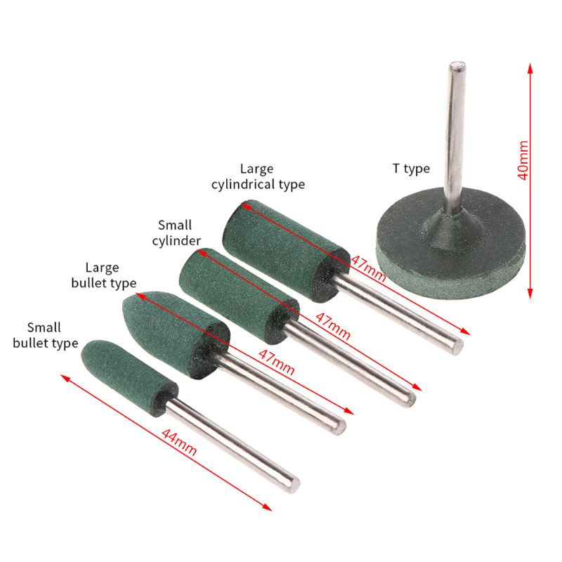 5pcs/set Abrasive Mounted Stone for dremel Rotary Tools Grinding Stone Wheel Head for dremel Accessories Abrasive Tools 62KD