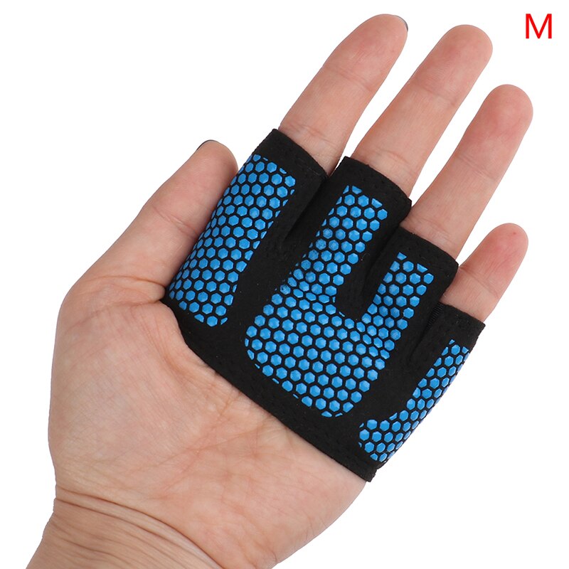 Guantes de medio dedo para Fitness para hombre y mujer, para Crossfit, entrenamiento, gimnasio, levantamiento de pesas de potencia, culturismo, Protector de manos: green