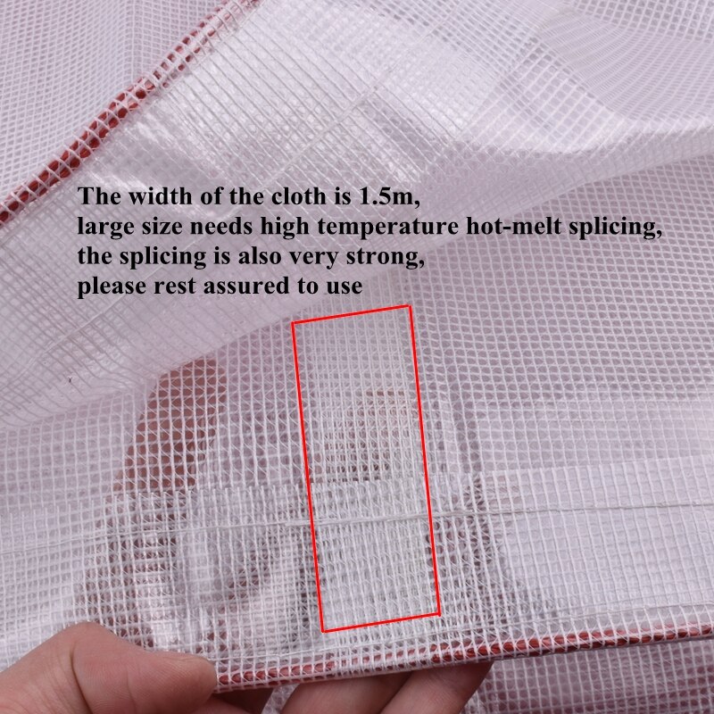 0.38mm genomskinliga pvc presenning husdjurshus täcke regntät trasa utomhus markis trädgård suckulenta växter håller värmen skuggning segel
