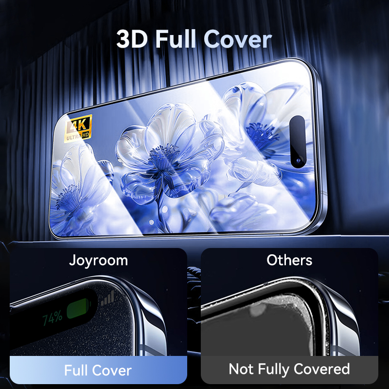 Joyroom 3/2/1pcs HD Gehard Glas Voor iPhone 15 Pro Max Screen Protector Quick Installeren glas Voor iPhone 15 14 13 12 Pro Max