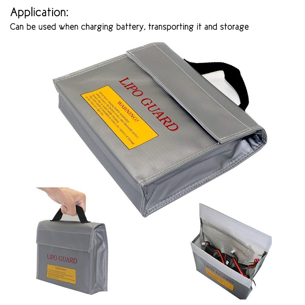 Office Document Folder Handheld Fireproof Explosionproof Lipo Battery Safe Bag Portable Heat Resistant Pouch Sack Storage