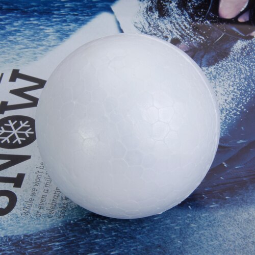 10Pcs Sphere Shaped Solid White Styrofoam Foam Ornaments Craft Balls For Handmade DIY Modelling Crafts, 80mm
