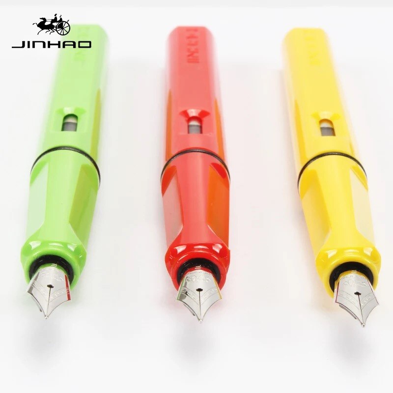 JINHAO 599 fountain Pen School Office supplies man women luxury brand writing pens business pen with 5pcs ink sac