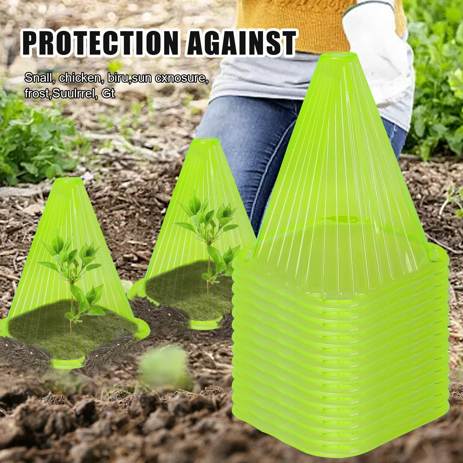 5-50pcs Garden Plant Cloches Plant Garden Protective Cover Protected From Insects and Frost Weather Garden Tool for Lawn Care