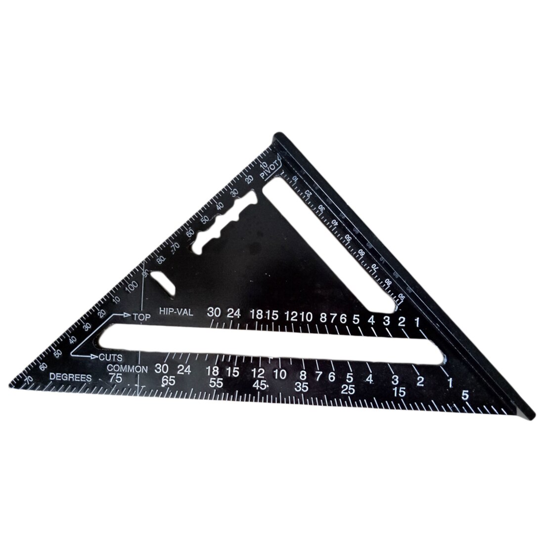 70mm Metric System Triangular Ruler Speed Square Protractor Double Scale Miter Framing Measurement Rule