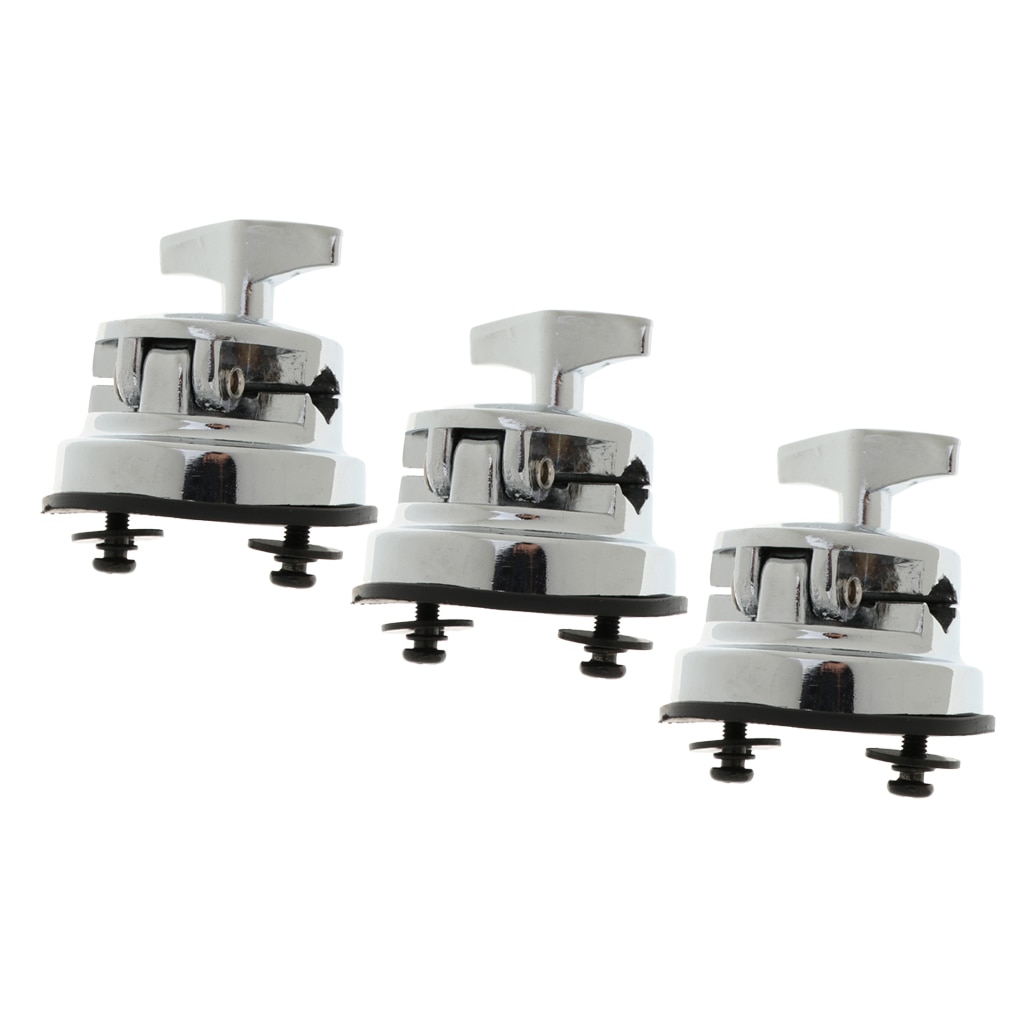 3 Stuks Drum Bodem Houder Bodemplaat Rack Klem Tom Drum Mount Beugel Voor Drum Set Kit