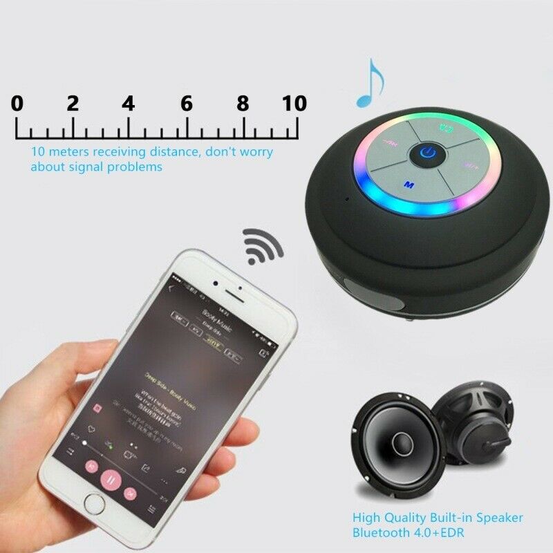 Waterproof Bluetooth Shower Speaker Hands-Free Car Portable Speaker Cool Shower Speaker Wireless Portable Bluetooth Speaker
