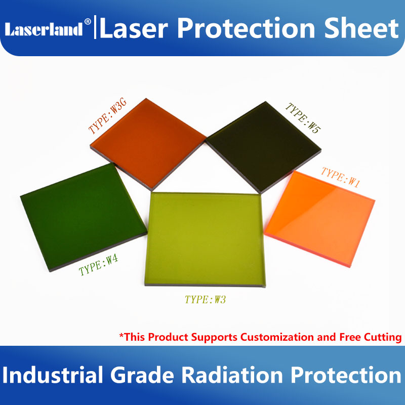 Échantillon de fenêtre Laser de industrielle, vue claire, feuille de Protection 1064nm, écran de sécurité en acrylique