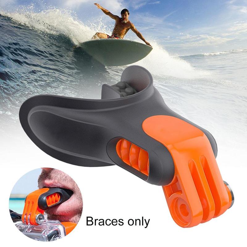 1Set Surfen Schieten Surf Dummy Bite Mond Mount Tanden Bretels Houder Action Camera Tandensteunen Houder Mond Mount Voor gopro
