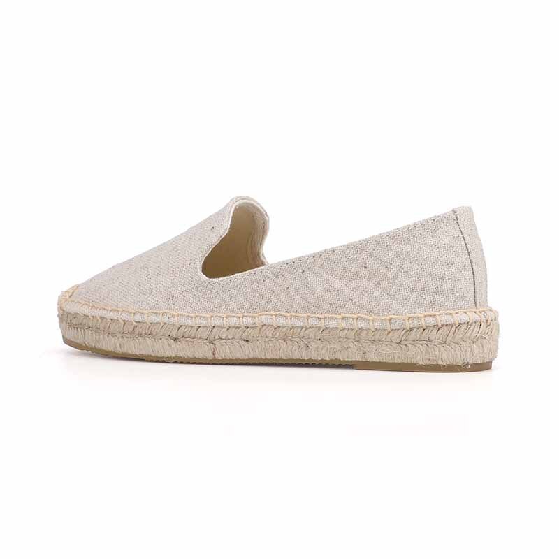 Flat Platform Woman's Slip On Flats Footwear Woman Embroidery Denim Womens Casual Espadrilles Shoes Hemp Canvas