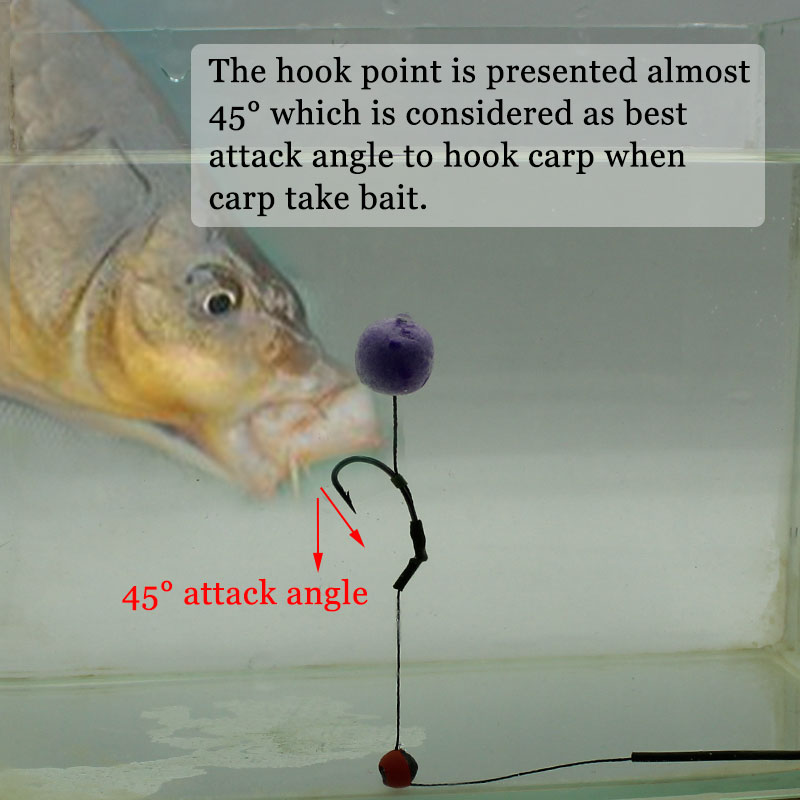 6pcs Pop Up Ready Made Carp Rig For Fishing Carp Fishing Hook Hair Rig Rolling Swivels Ring Barbed Hook Fishing Line Carp Tackle