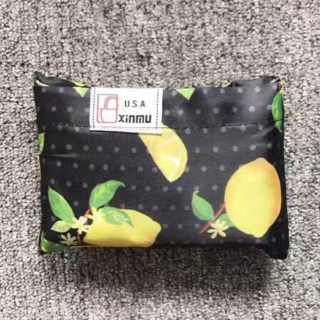 2019New Lady Foldable Recycle Eco Shopping Bag Reusable Shopping Tote Bag Floral Fruit Vegetables Food Beach Shopping Travel Bag: 13