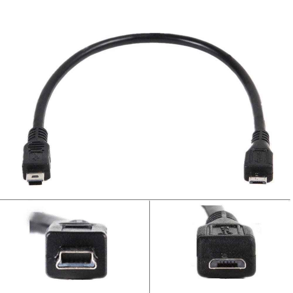 4 &quot;10 cm Micro USB B male naar mini USB B male Host OTG Adapter Kabel
