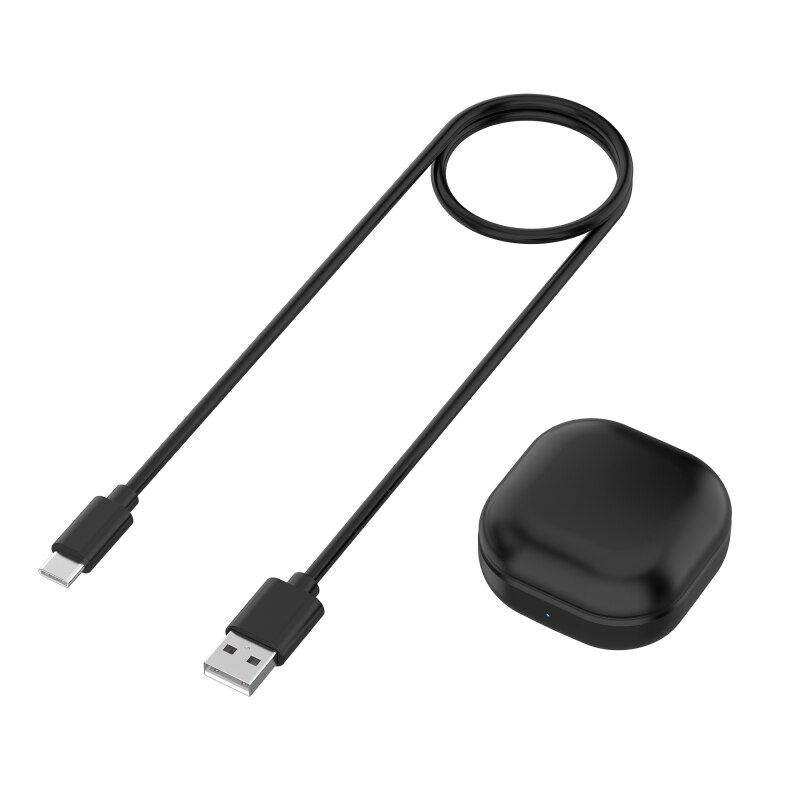 Wireless Earphone Charging Box With LED Display Charger For Samsung Galaxy Buds Live Bluetooth Headset Charging Compartment R180: Black