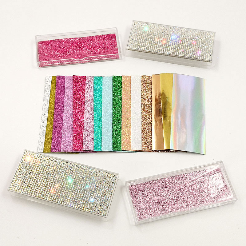 Neue Leere Diamant Lash Box Glitter Nerz Wimpern Fall ohne Wimpern Strass Wimpern Verpackung