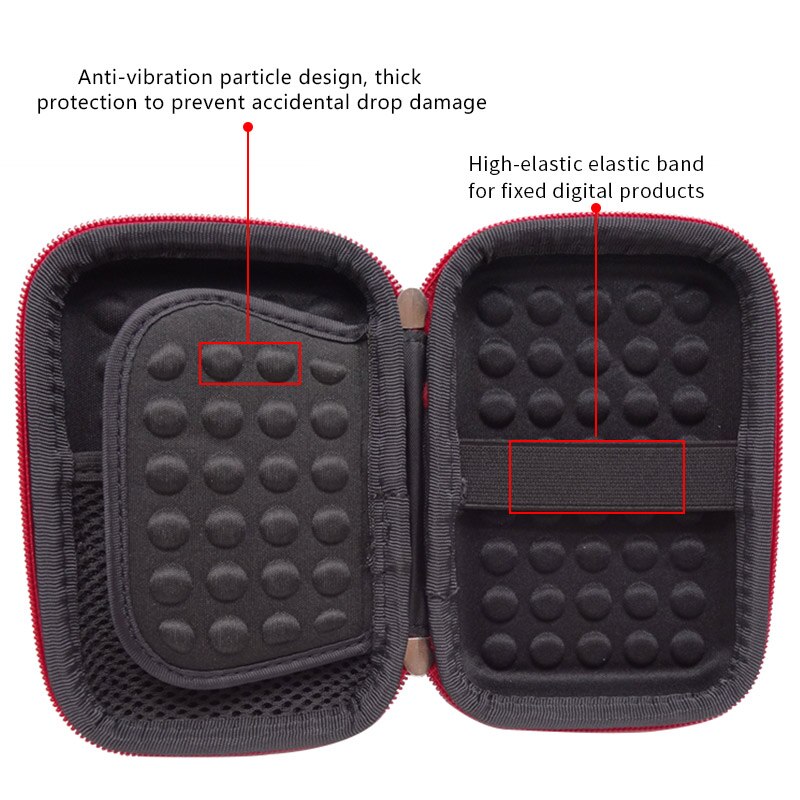 Original HDD Case Protect Bag box for Seagate Samsung WD Hard Drive Power Bank USB Cable Charger External Hard Disk pouch Case