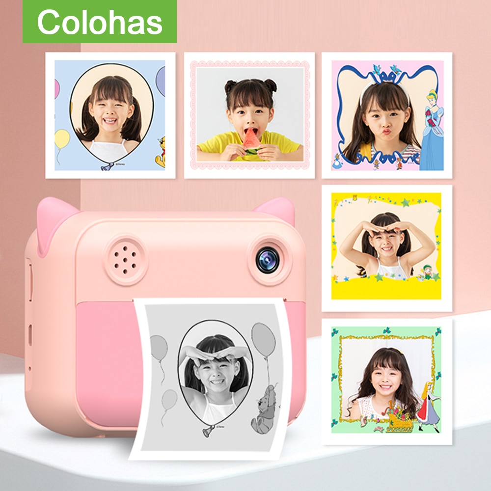 Children's Video Digital Camera Instantane Camera Toys For Kids Girls Instant Print Photo Camera Christmas Birthday