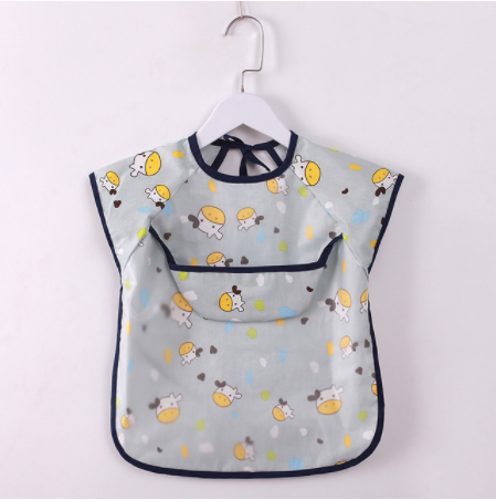 Waterdichte Baby Eten Kinderen Tekening Mouwloze Baby Bandana Slabbetjes Schattige Slabbers Zachte Katoenen Baby Bib Maaltijd Burp Eva Doeken: D