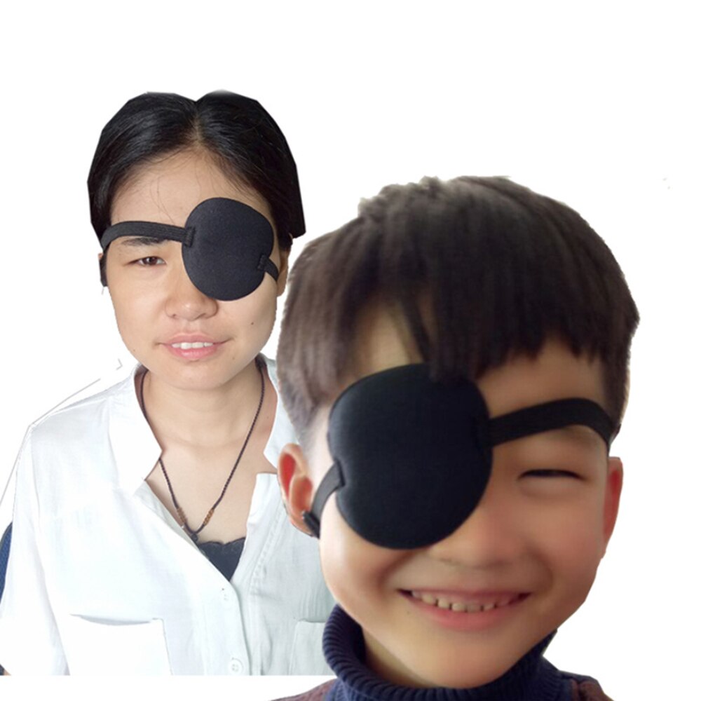 Child Eye Patch Concave Soft Foam Pad Adjustable Length Washable Eye Patch