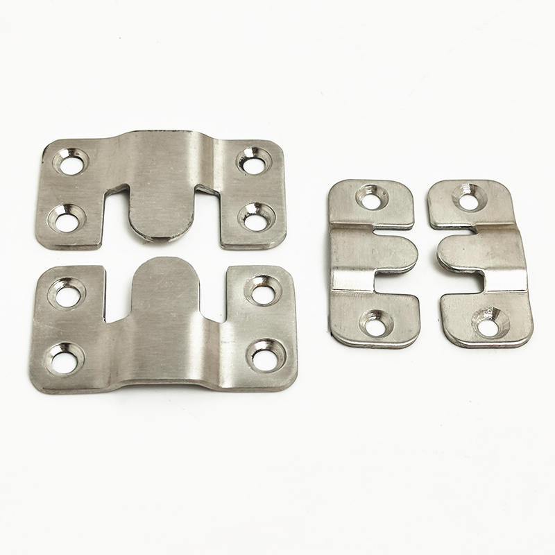 2pcs Stainless steel/Iron furniture connecting piece hanging buckle iron bed hanging hook buckle mirror frame insert fittings