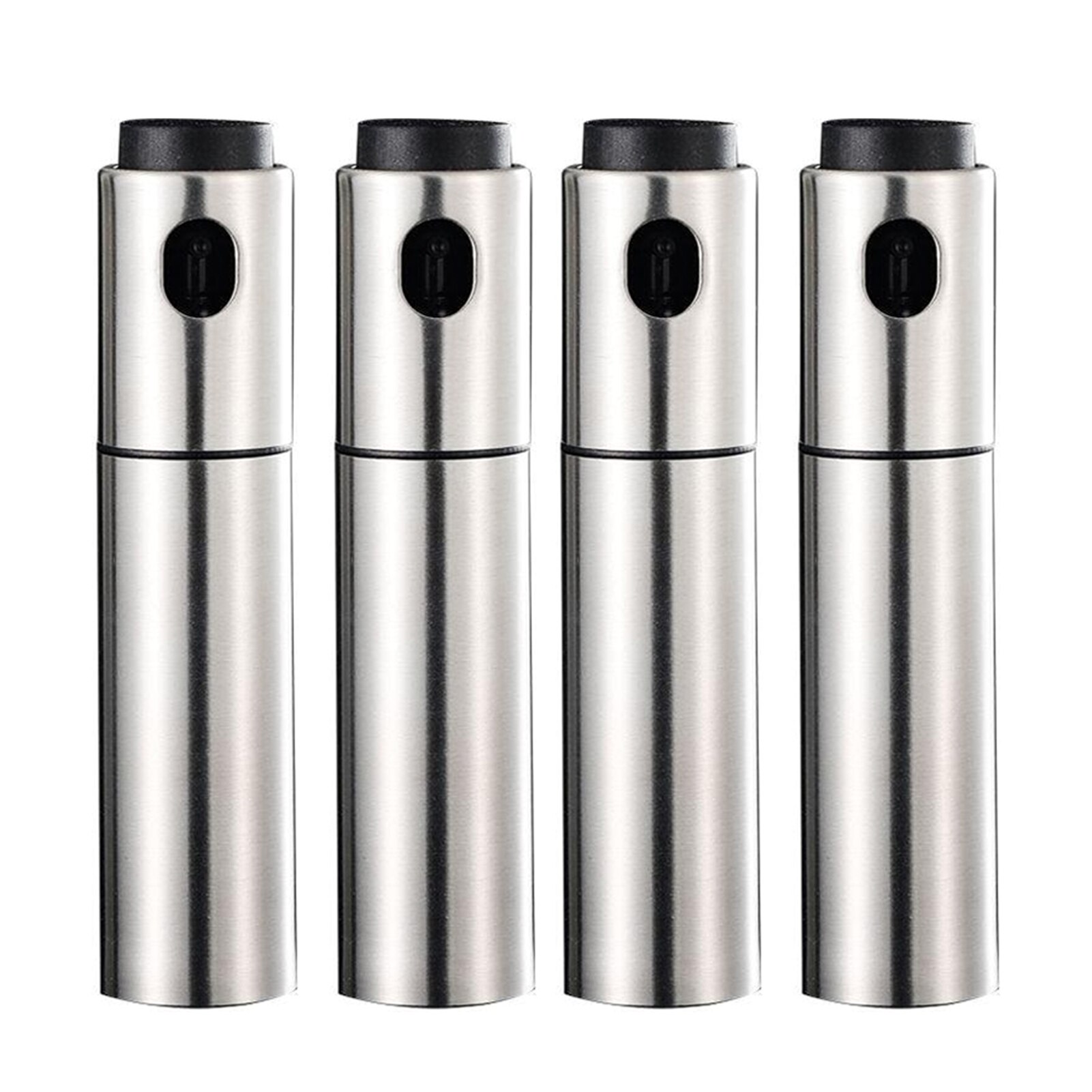 Stainless Steel Baking Oil Sprayer Pump Vinegar Dispenser Spray Bottle for BBQ Grilling Kitchen Tools 135ml: 4pcs