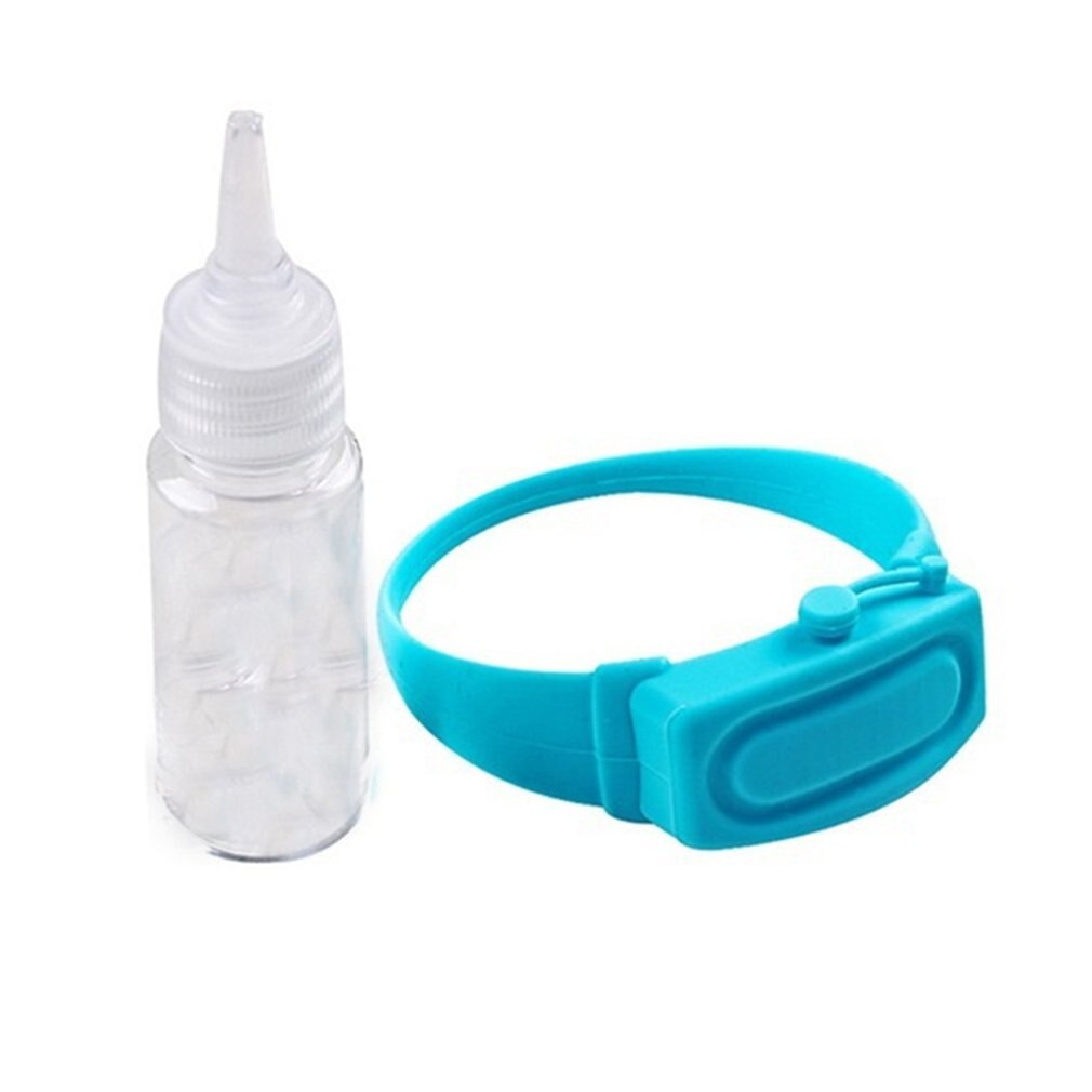 1P Wistband Hand Doseer Hand Ontsmetten Drinkbaar Silia Gel Afzien Pompen Ontsmetten Hand Baelets Wist Baelet: blue