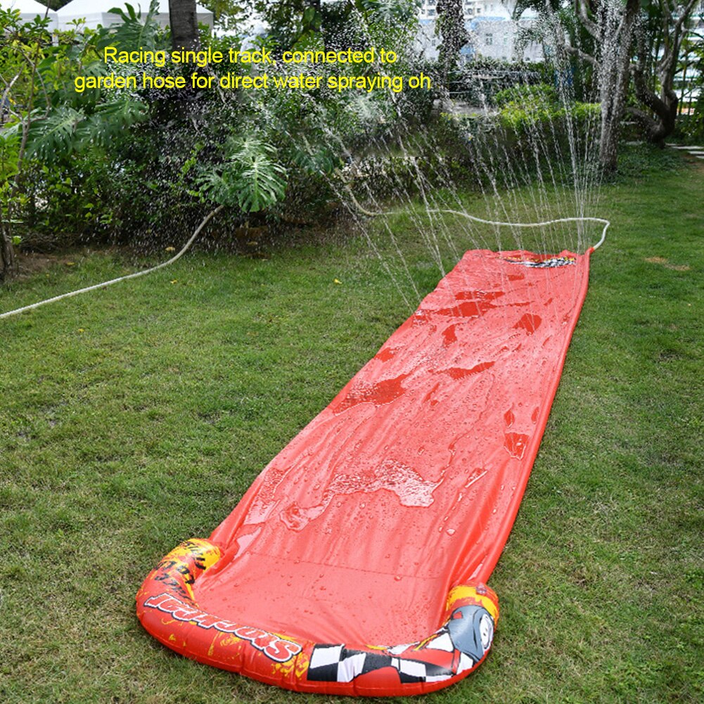 Pvc Enkele Surf Racing Water Glijbaan Kinderen Speelgoed Opblaasbare Glijbaan Zwembaden Kinderen Kids Zomer Backyard Outdoor Water Speelgoed #38