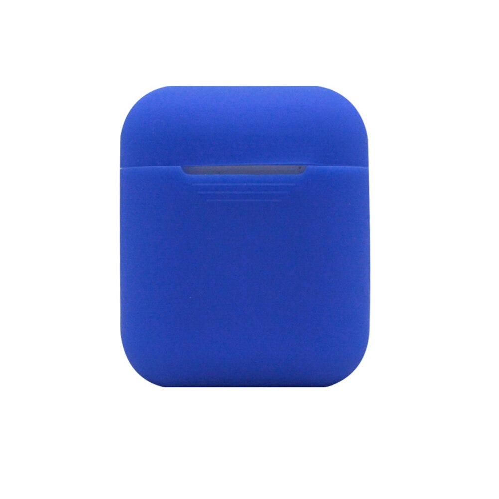 Funda de silicona blanda para auriculares carcasa a prueba de golpes protección a prueba de golpes para Apple Airpods: LIGHT BLUE